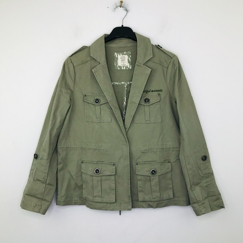 Matilda Jane Good Hart Womens XS Jacket Green Austin Cargo Beautiful Moments BJ3